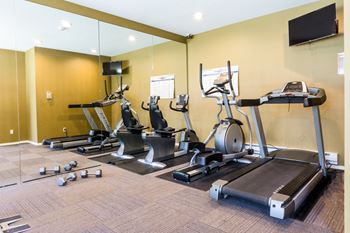 Novela Apartment Homes Fitness Center Cardio Equipment and Weights